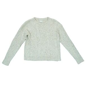 J.‎ Crew Women's Fisherman Sweater Heavyweight Cable Knit Crewneck Medium